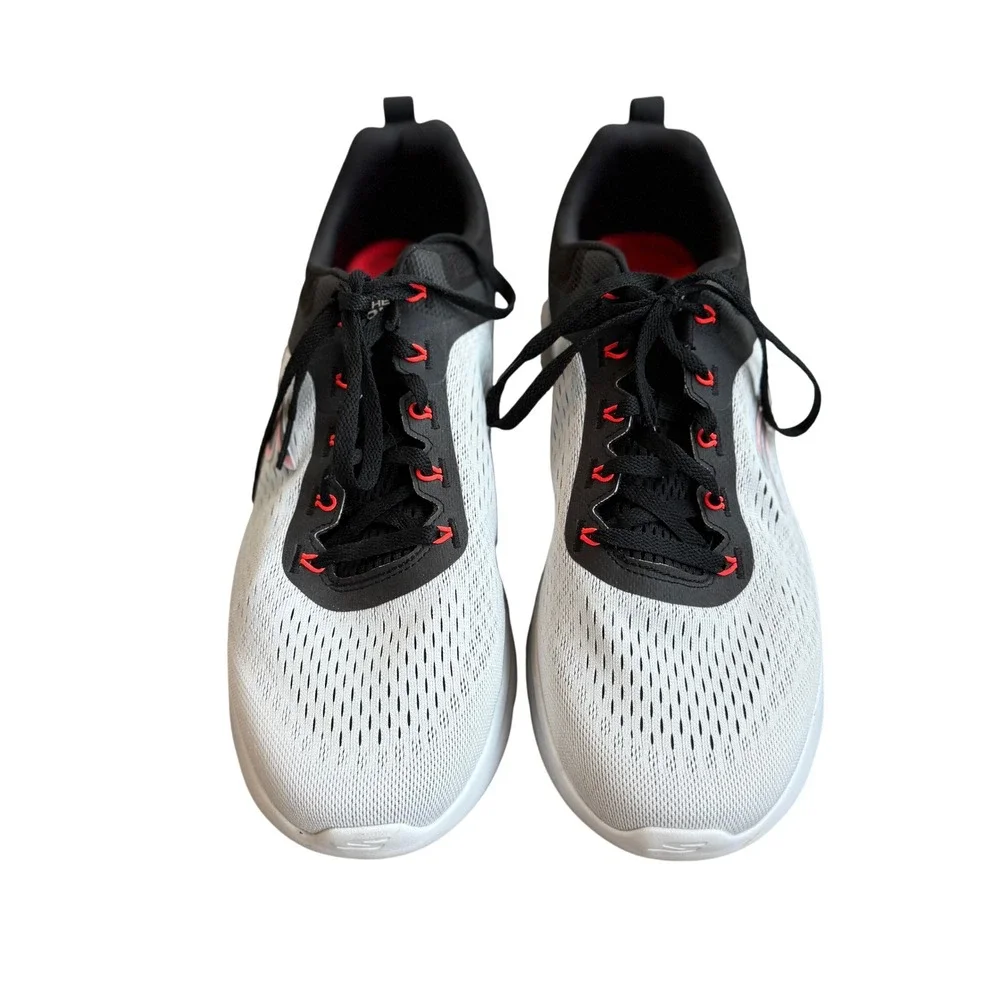 Skechers GOrun Elevate Mens White Black Red‎ Running Shoes SN 220184 Size 13